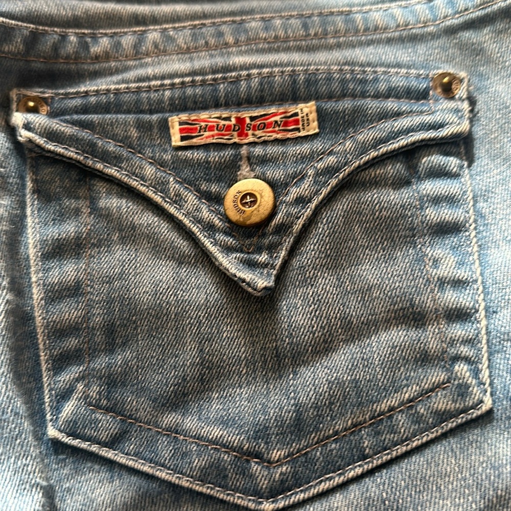 Size 27 Hudson Flared Jeans Light Blue